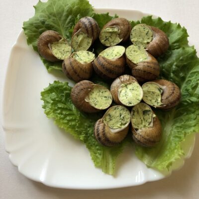 escargot with snail meat classic