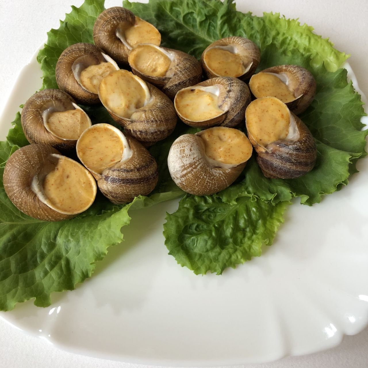 escargot with snail meat
